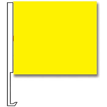 Auto Supplies Standard Clip-On Flag, Yellow