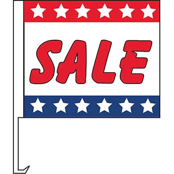 Auto Supplies Standard Clip-On Flag, Sale, Patriotic