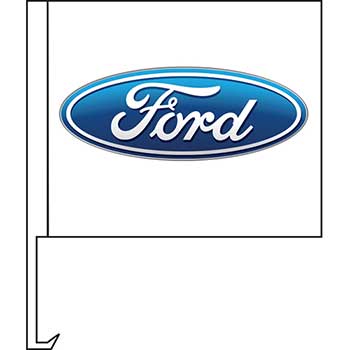 Auto Supplies Manufacturer Clip-On Flag, Ford