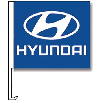 Auto Supplies Manufacturer Clip-On Flag, Hyundai