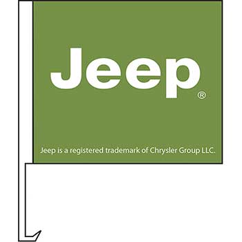 Auto Supplies Manufacturer Clip-On Flag, Jeep