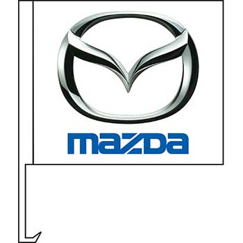 Auto Supplies Manufacturer Clip-On Flag, Mazda