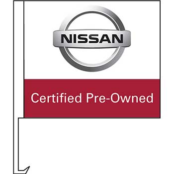 Auto Supplies Manufacturer Clip-On Flag, Nissan Certified Pre Owned