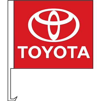 Auto Supplies Manufacturer Clip-On Flag, Toyota