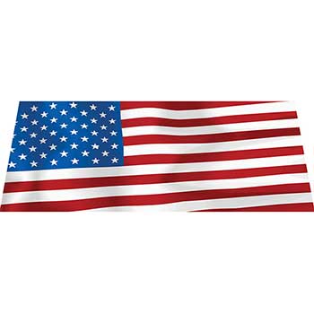 Auto Supplies Windshield Banner, American Flag
