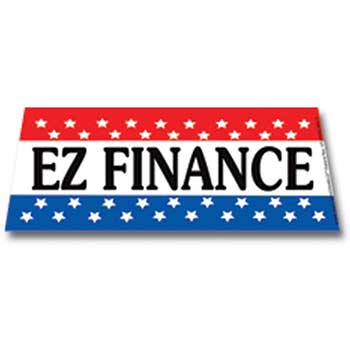 Auto Supplies Windshield Banner, EZ Finance