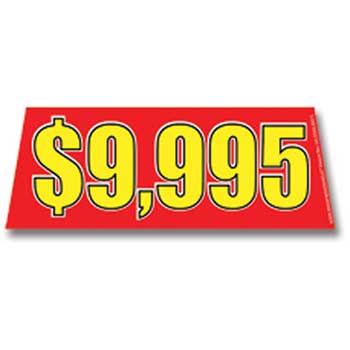 Auto Supplies Windshield Banner, $9,995, Red