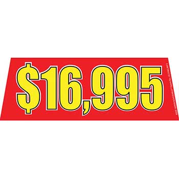 Auto Supplies Windshield Banner, $16,995, Red