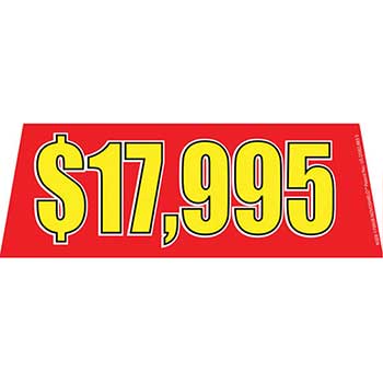 Auto Supplies Windshield Banner, $17,995, Red
