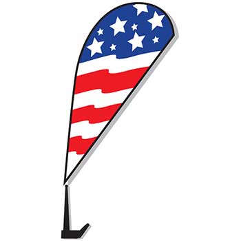 Auto Supplies Clip on Paddle Flag, US Flag