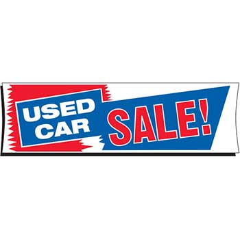 Auto Supplies Banner, 3&#39; X 10&#39;, Used Car Sale!, 1/BX