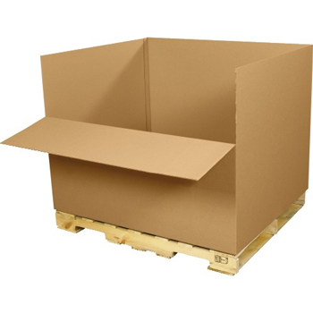 W.B. Mason Co. Easy Load Cargo Container, 48&quot; x 40&quot; x 36&quot;, Kraft, 5/Bundle
