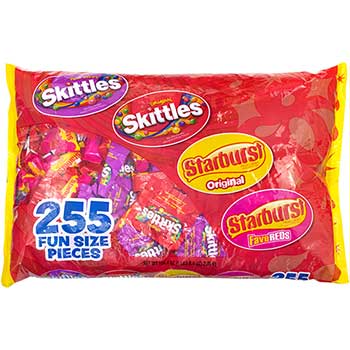 Starburst&#174; Skittles &amp; Starburst Fun-Size Variety Pack, 255 Pieces, 104.4 oz. Bag