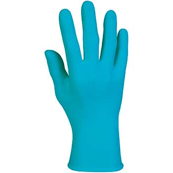 Kimberly-Clark Professional Smooth Blue Nitrile Exam Gloves, 6 Mil, Ambidextrous, 9.5 in, Size 7, Small, 10 Boxes Of 100 Gloves, 1,000 Gloves/Carton