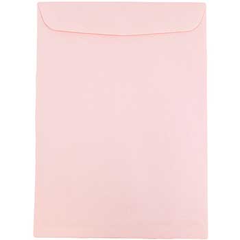 JAM Paper Open End Catalog Premium Envelopes, 6&quot; x 9&quot;, Baby Pink, 25/PK