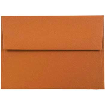 JAM Paper 4Bar A1 Premium Invitation Envelopes, 3 5/8&quot; x 5 1/8&quot;, Dark Orange, 250/CT