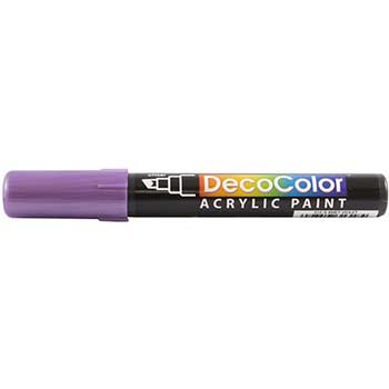 JAM Paper Chisel Tip Acrylic Paint Marker, Metallic Violet