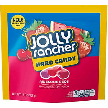 Jolly Rancher Hard Candy Assortment, Awesome Reds, 13 oz., 4/PK