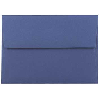JAM Paper 4Bar A1 Premium Invitation Envelopes, 3 5/8&quot; x 5 1/8&quot;, Presidential Blue, 250/CT
