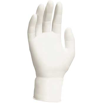 Kimtech G5 White Nitrile Gloves, Double Bagged, 10 in, Size 9, Large, Bisque Finish, 10 Bags Of 100 Gloves, 1,000 Gloves/Carton
