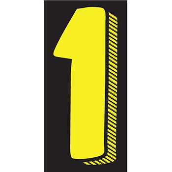 Auto Supplies Window Sticker, 7 1/2&quot;, Yellow/Black, Form #1, 12/PK