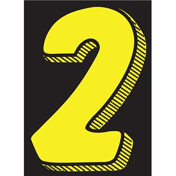 Auto Supplies Window Sticker, 7 1/2&quot;, Yellow/Black, Form #2, 12/PK