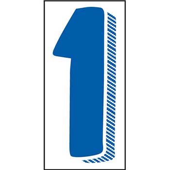 Auto Supplies Window Sticker, 7 1/2&quot;, Blue/White, Form #1, 12/PK