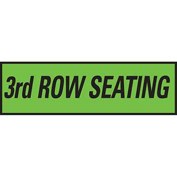 Auto Supplies Slogan, 3rd Row Seating, Flourescent Green &amp; Black, 12/PK