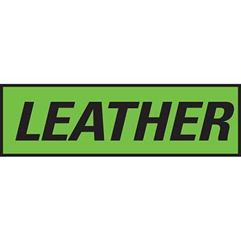 Auto Supplies Slogan, Leather, Flourescent Green &amp; Black, 12/PK