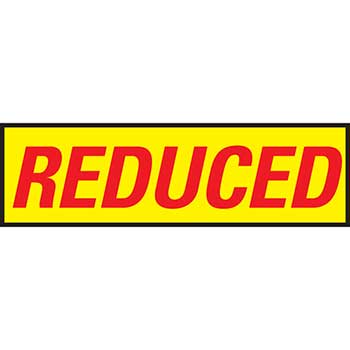 Auto Supplies Slogan, Reduced, Yellow/Red, 12/PK