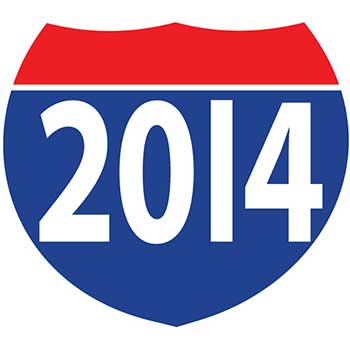 Auto Supplies Window Sticker, Interstate Shield, 2014, 12/PK