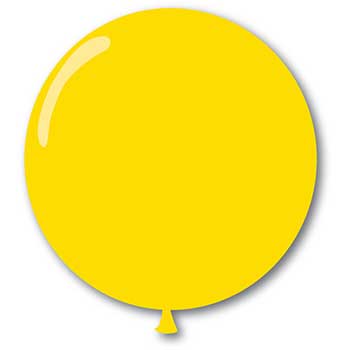 Auto Supplies Giant Latex Balloons, 60&quot;, Yellow