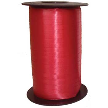 Auto Supplies Curling Ribbon, Red, 3/16&quot; x 500 yards