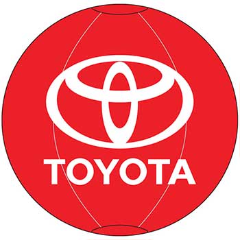 Auto Supplies Balloon, Reusable, 20&quot;, Red, Toyota