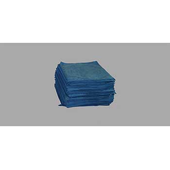 Auto Supplies Plush Microfiber Detailing Towel, Approximately 15&quot; x 25&quot;, Blue, 25/PK