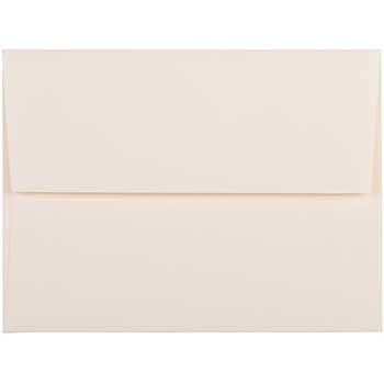 JAM Paper A2 Strathmore Invitation Envelopes, 4 3/8&quot; x 5 3/4&quot;, Natural White Wove, 50/BX