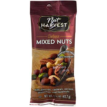 Nut Harvest Deluxe Mixed Nuts, 2.25 oz., 8/PK