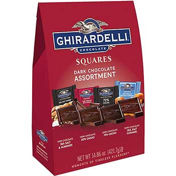 Ghirardelli Squares Premium Dark Chocolate Assortment, 14.86 oz. Bag