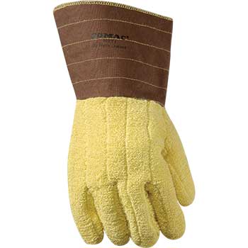 Weldas KEVLAR&#174; Terry Glove with Duck Gauntlet, Heat Resistant, 6/PK
