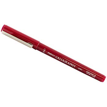 Marvy Uchida Calligraphy Pen, 2.0 mm, Red