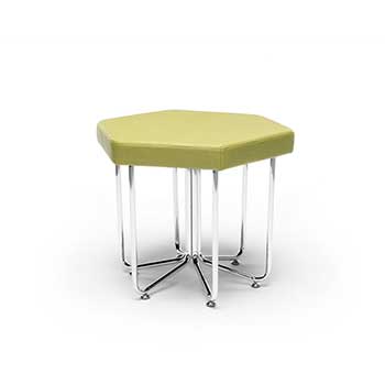 OFM 66-LEF Hex Series Stool with Chrome Frame
