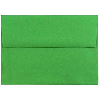 JAM Paper A6 Invitation Envelopes, 4 3/4&quot; x 6 1/2&quot;, Green Recycled, 250/BX