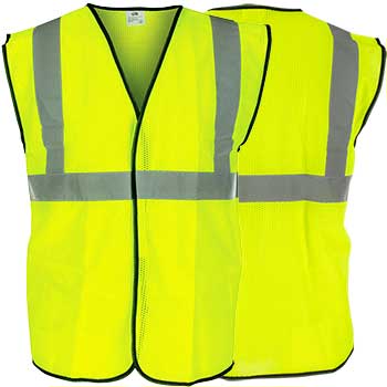 SAS Safety Corp. Class 2 Safety Vest, Yellow, 2XL