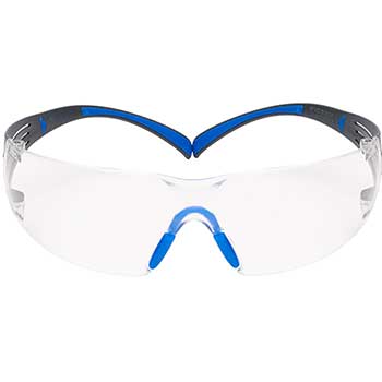 3M SecureFit™ Safety Glasses, Blue/Gray, Clear Scotchgard™ Anti-fog Lens