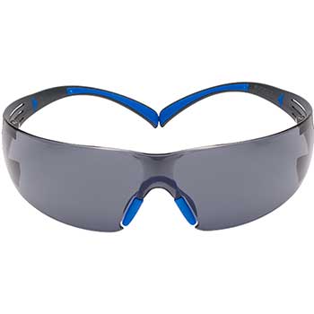 3M SecureFit™ Safety Glasses, Blue/Gray, Gray Scotchgard™ Anti-fog Lens, Foam Gasket