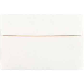JAM Paper A8 Parchment Invitation Envelopes, 5 1/2&quot; x 8 1/8&quot;, White Recycled, 25/PK