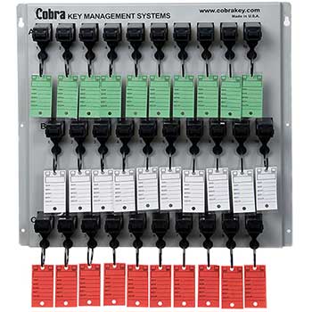 Auto Supplies Key Management System-Wall Boards, 30 Key System, 1/BX
