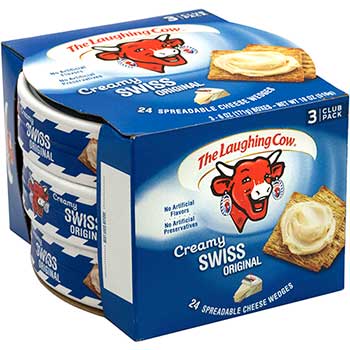 The Laughing Cow&#174; Creamy Swiss Wedge, Original, 8 Count, 3/PK