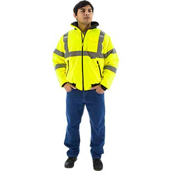 Majestic Hi-Visibility Bomber Jacket, Waterproof with Quilted Liner, XL