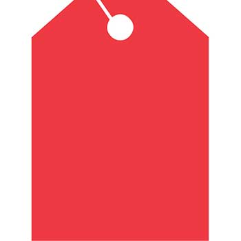 Auto Supplies Mirror Hang Tags, Blank, Large, Red, 50/PK